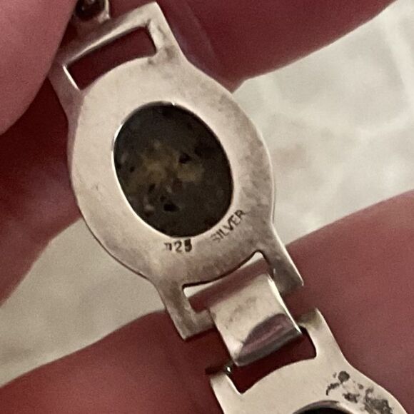 Sterling SILVER 925 ABALONE SHELL BRACELET NEW without tag - Picture 11 of 11